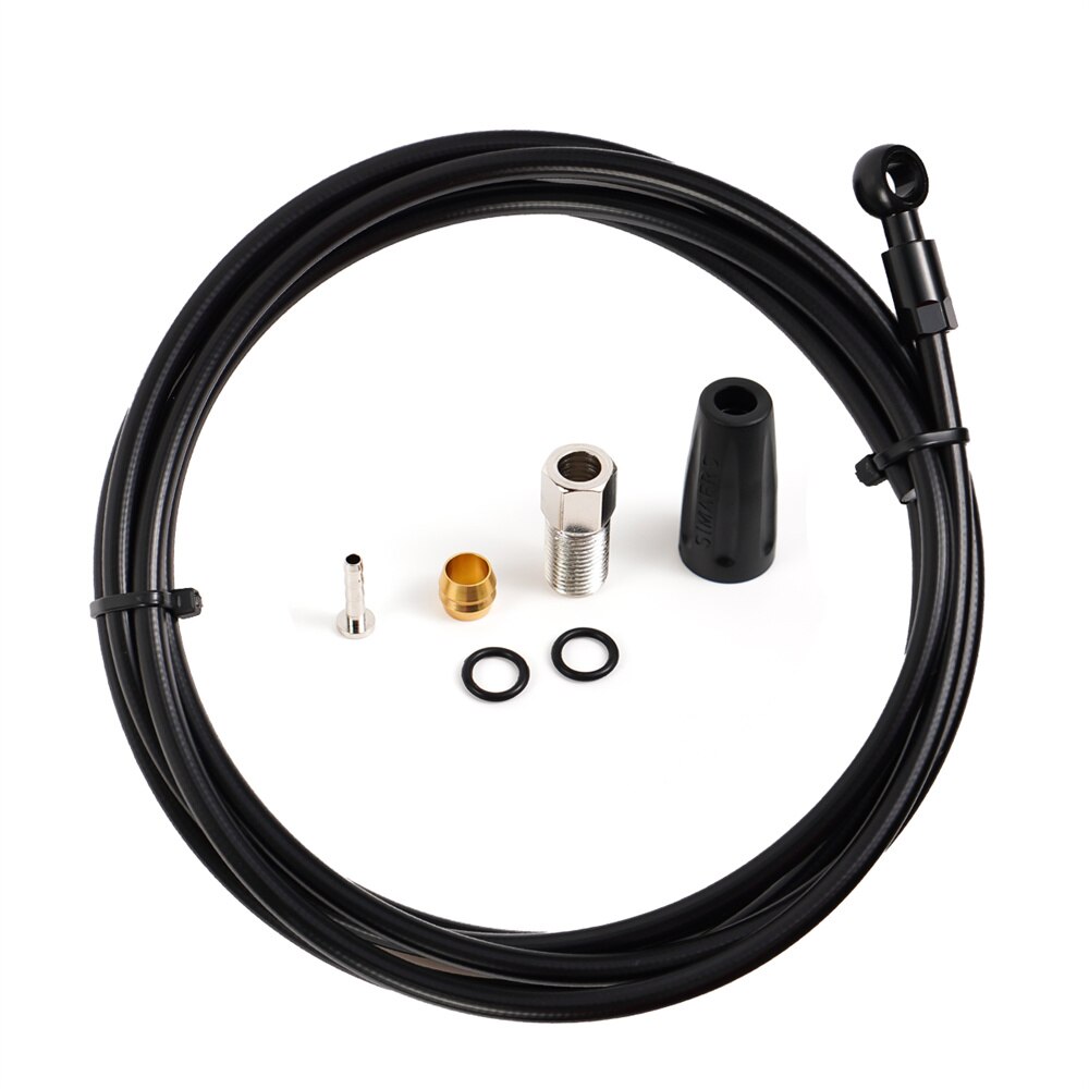 CNC Bike Hydraulic Brake Hose 5mm*3M MTB Brake Hosing Oil Tube Pipe For Shimano BH59 BH90 Bicycle Brake Hose: Black Set