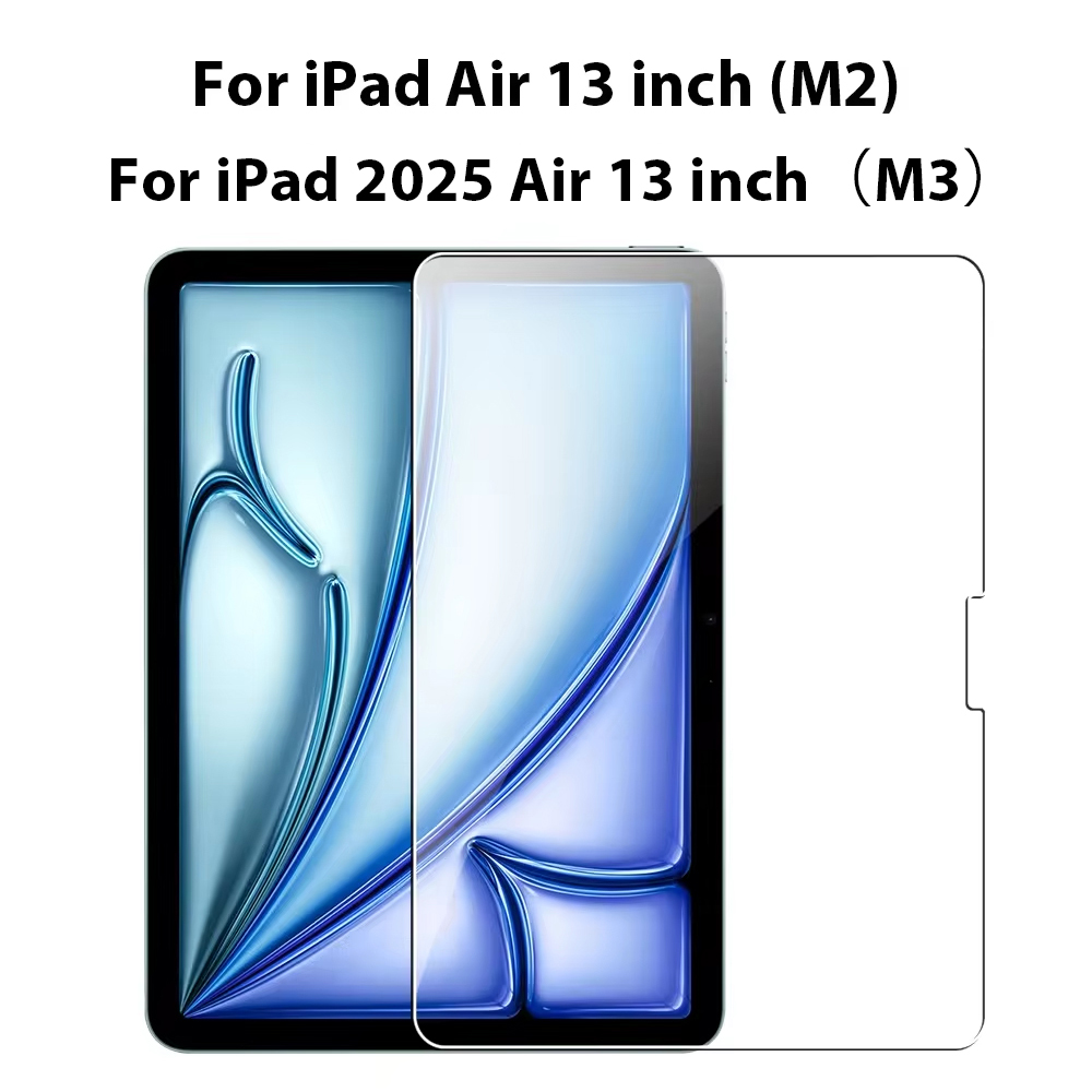 Vidrio templado para iPad 10. a 9 a generación A16 Pro 12,9 11 13 2025 Protector de pantalla para ipad Air 4 5 Mini 6 7 7 a 8 a 10,2 película: Transparente