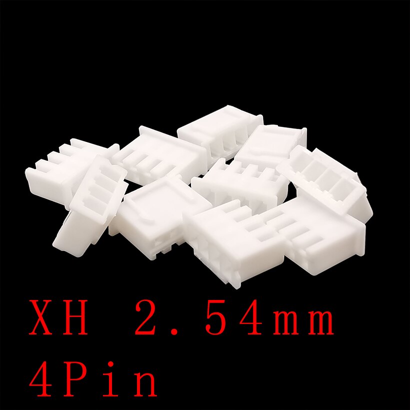 100Pcs XH2.54 4Pin Pitch 2.54Mm Jst Plastic Shell Terminals Connectors Man Vrouw Plug Socket Behuizing Pin Header Draad connector: Female 100PCS