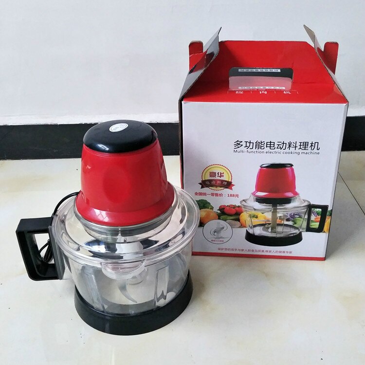 3L Vleesmolen Spice Knoflook Groente Chopper Elektrische Automatische Vleesmolen Hoogwaardige Huishouden Molen Keukenmachine
