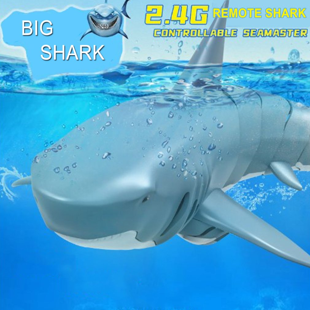 Electric Remote Control Shark With Charging Launching Model Toys Simulation Swing Brain Game Parent-Child Communication