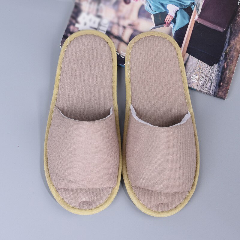 Hotel Travel Spa Slippers Men Women Simple Disposable House Guest Indoor Slippers Washable Beauty Club Shoes Slippers: grey