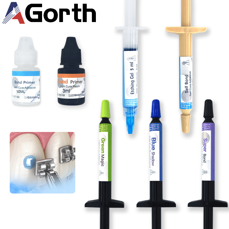 Dental Orthodontic Light-cure Adhesive Bondable Glue Bonding Brackets Buccal Tube Braces Bonding System