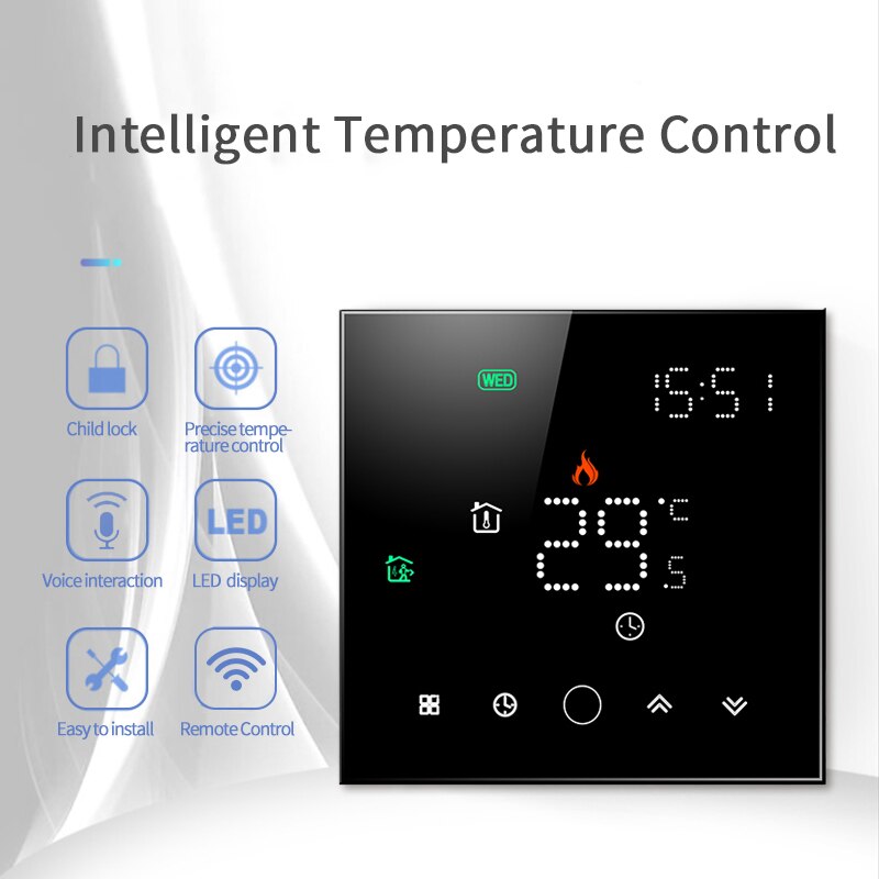 Hotel Room Touch Screen Thermostat Digital Temperature Controller