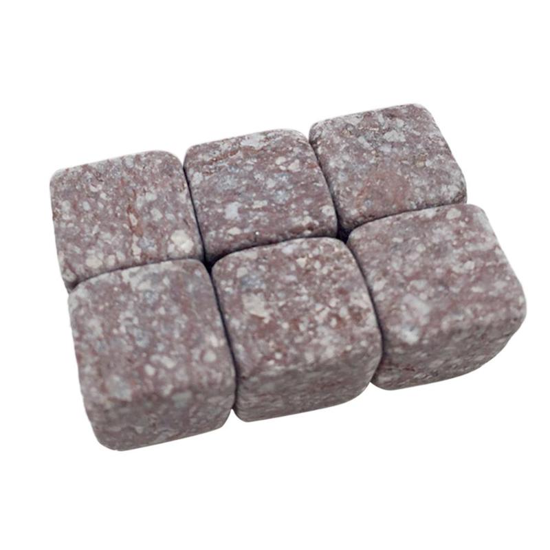 6Pcs Natural Whiskey Stones Rock Ice Stone Sipping Whisky Alcohol Cooler Wedding Favor Christmas Bar Accessories: b