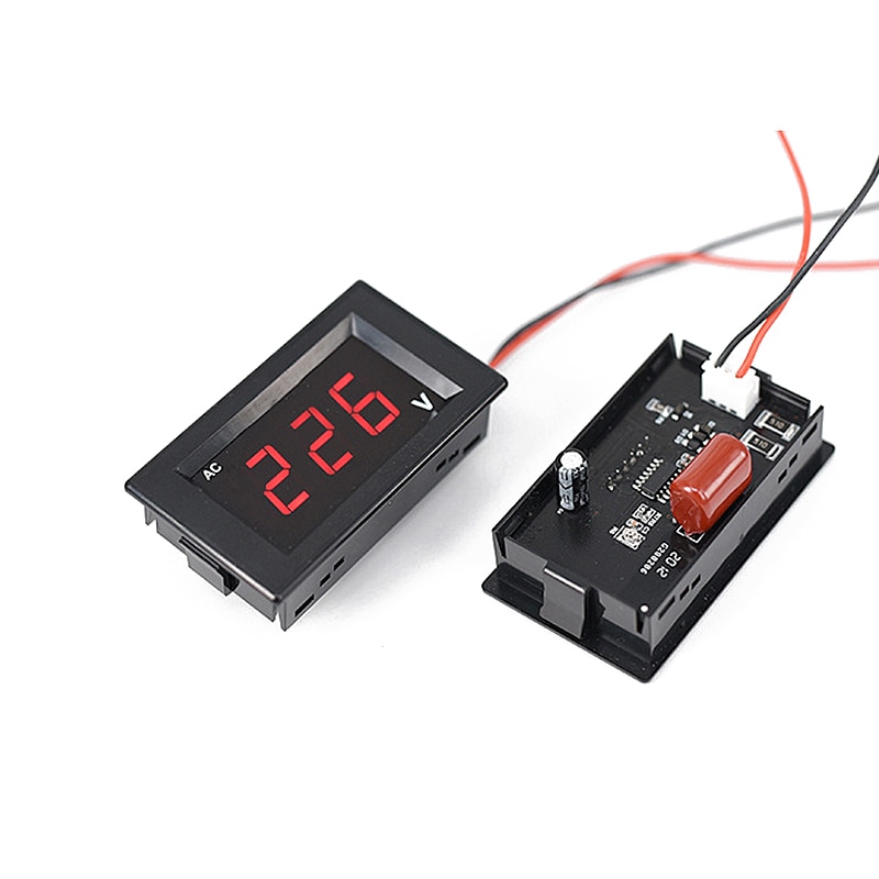 high-precision AC AC voltmeter with digital display, 220V single-phase three-phase 380V LED Вольтметр переменного тока