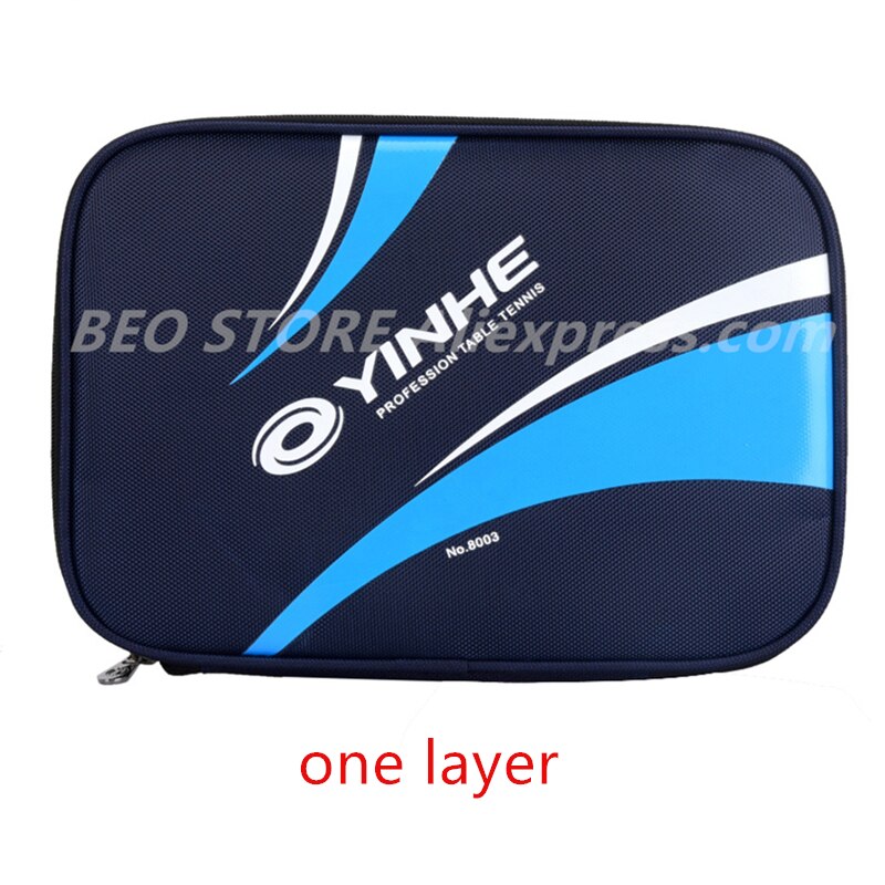 YINHE de raquetas de tenis bolsa para accesorios profesionales Ping Pong set de fundas de tenis de mesa: 1 layer black blue