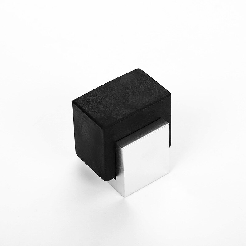 Rubber Door Stops Aluminium Alloy Door Stopper Holders Catch Floor Mounted Toilet Glass Door Hidden Doorstop Furniture Hardware