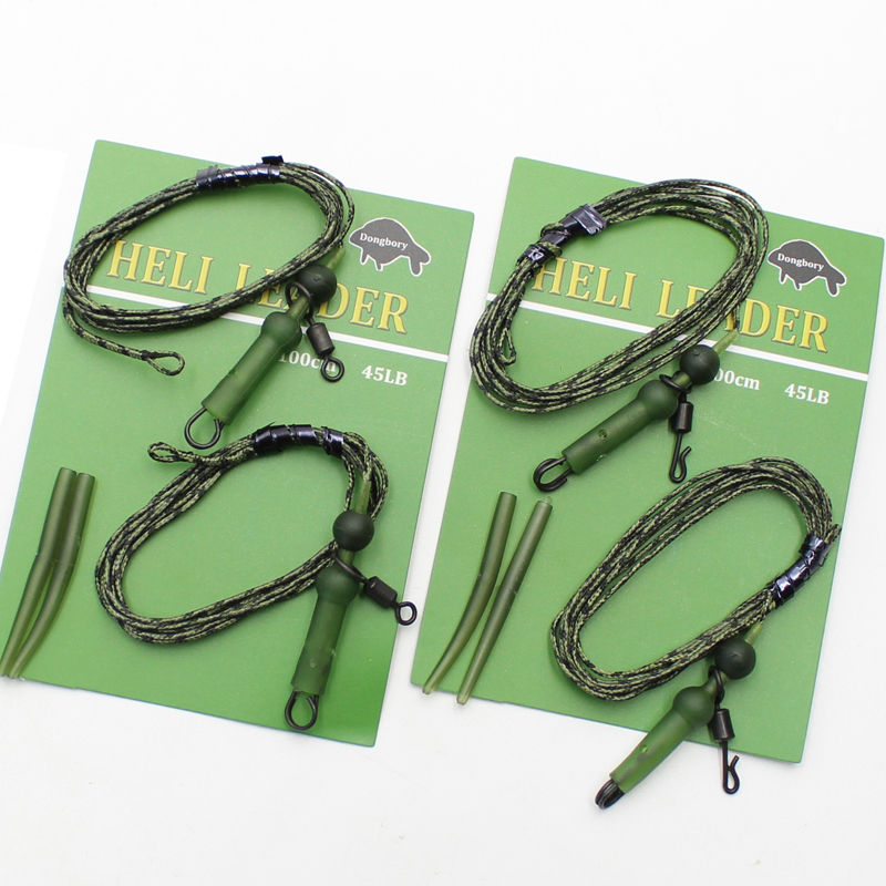 Karpefiske tilbehør sett rigg for helikopterrigg chod heli bufferhylser hurtigskift swivel line aligner multi clip kit
