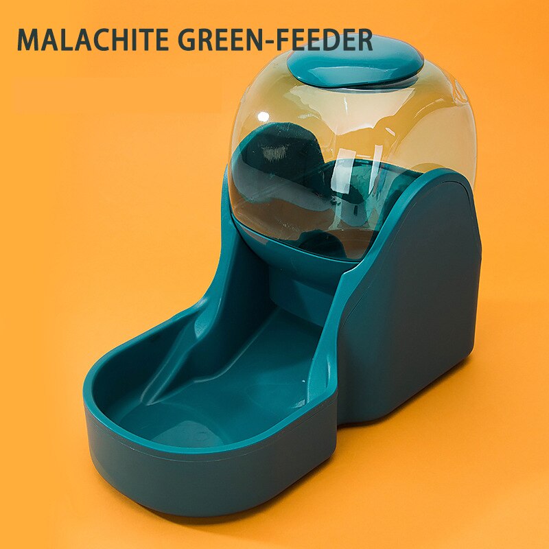 Hond Ruimte Drinker Huisdier Automatische Feeder Kat Drinker Hond Kom Automatische Drinkfontein Levert Kat Fontein Kat Hond Kom: Malachite Green Feed