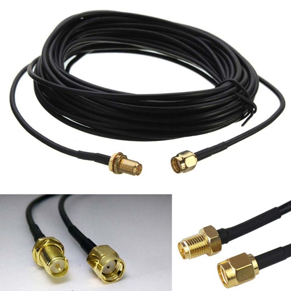 Cable Extensión Antena Wi-Fi Coaxial RP-SMA, 10 Pies, LMR-240, Compatible Con Alfa Y Antenas Yagi