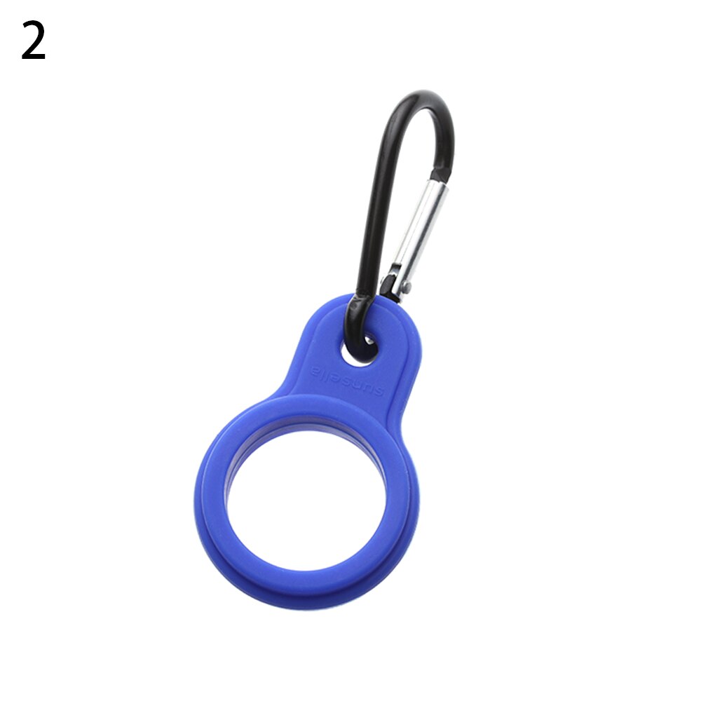 Sports Outdoor Kettle Buckle Carabiner Water Bottle Holder Camping Hiking Aluminum Rubber Buckle Hook: royal blue1