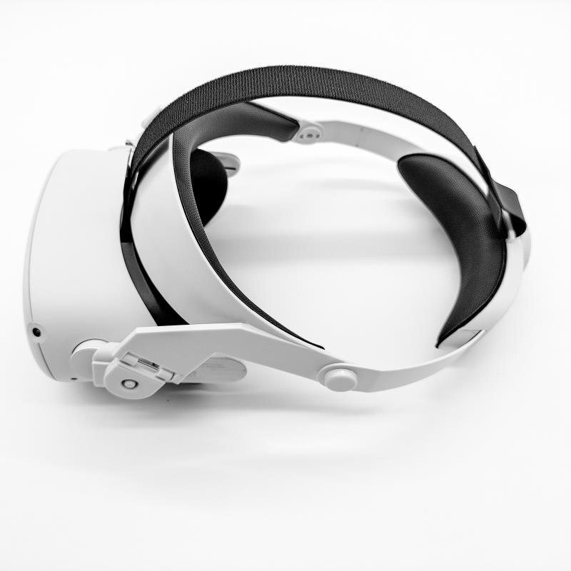 Gomrvr tilbehør til vr briller oculus quest 2 ，fastgørelsesstropper med headset kombinationsdragt komfort opgraderingsversion: Hvid