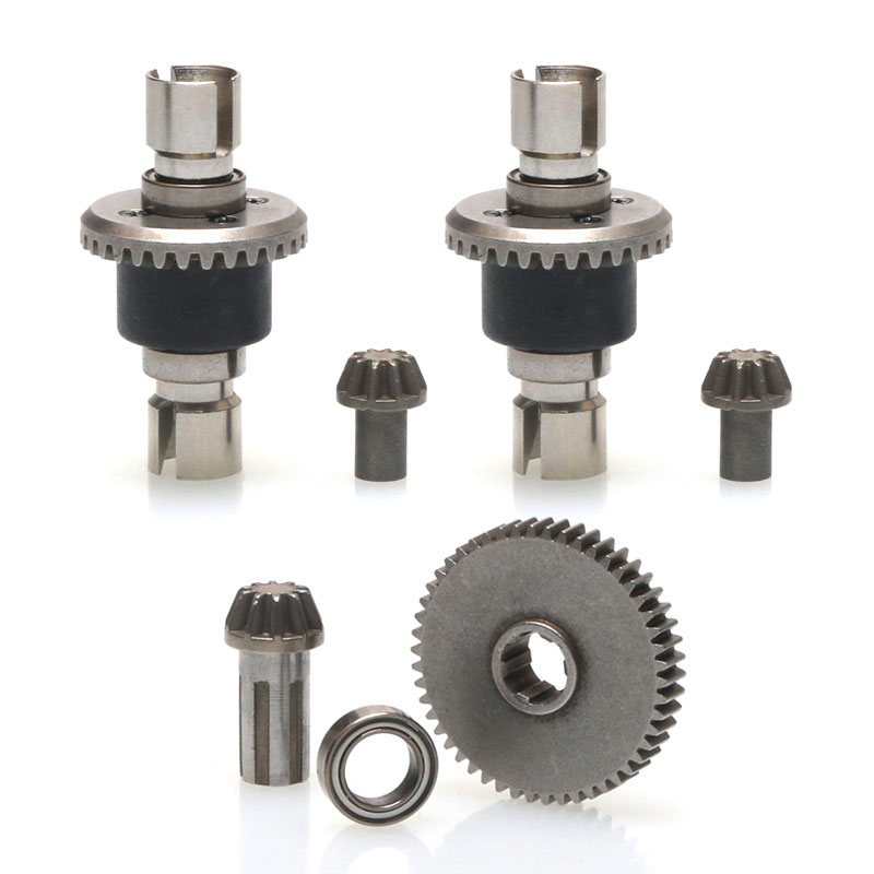 MJX engranaje diferencial delantero y trasero de Metal mejorado Hyper Go 16207 16208 16209 16210 14301 14302 R/C coches piezas de camiones R/C: Gris claro