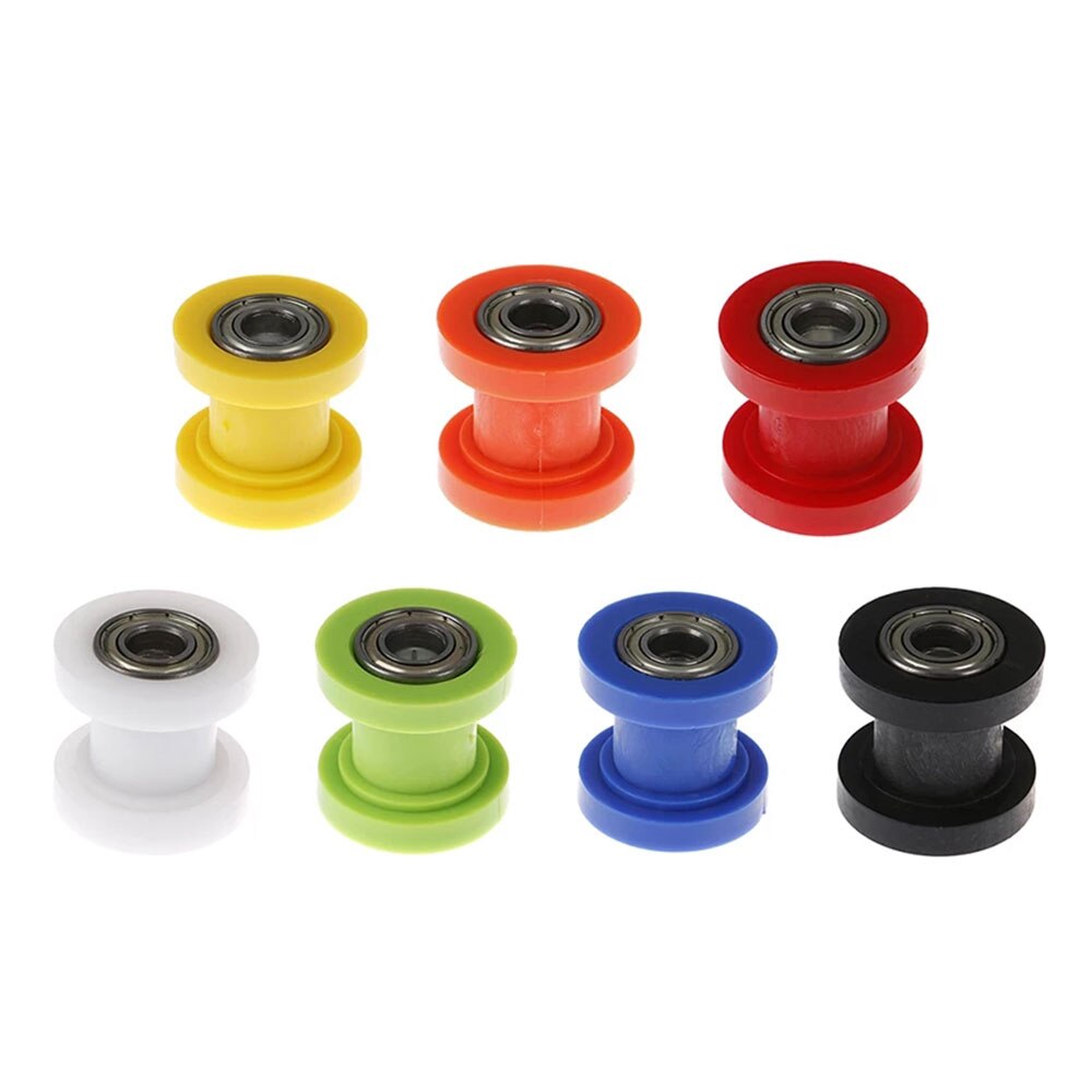 Piñones de guía de rodamiento, polea de rodillo, guía de tensor de rueda para Pit Dirt Bike, Motocross, ATV, CRF, CR, XR, 7 colores, 8MM, 10MM,
