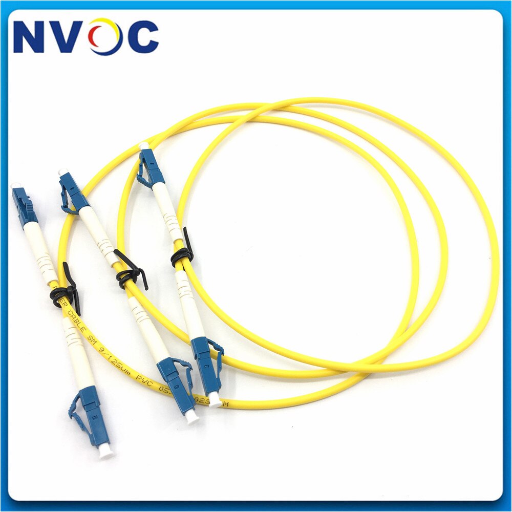 10Pcs/Lot,Single Mode,G652D,Simplex,0.5/1/1.5M,3.0mm,PVC,LC/UPC-LC/UPC Fiber Optic Patch Cord,SM SX LC UPC 0.5M Fiber Jumper