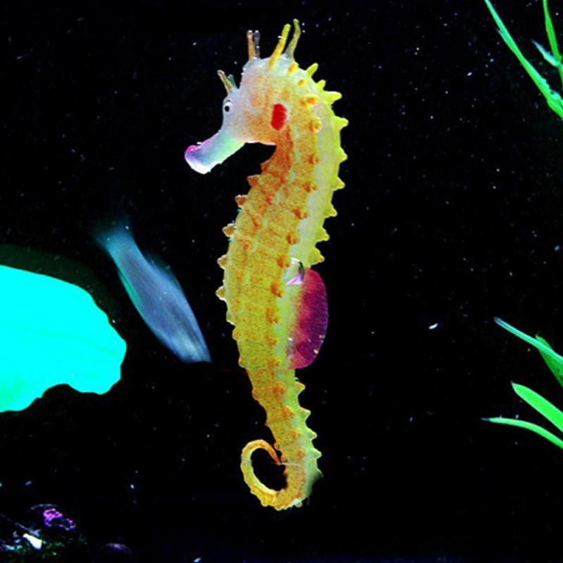 Artificial Octopus Aquarium Decoration Aquarium Fish Tank Landscaping Decor Glowing Effect Animal Plants Water Ornament: orange