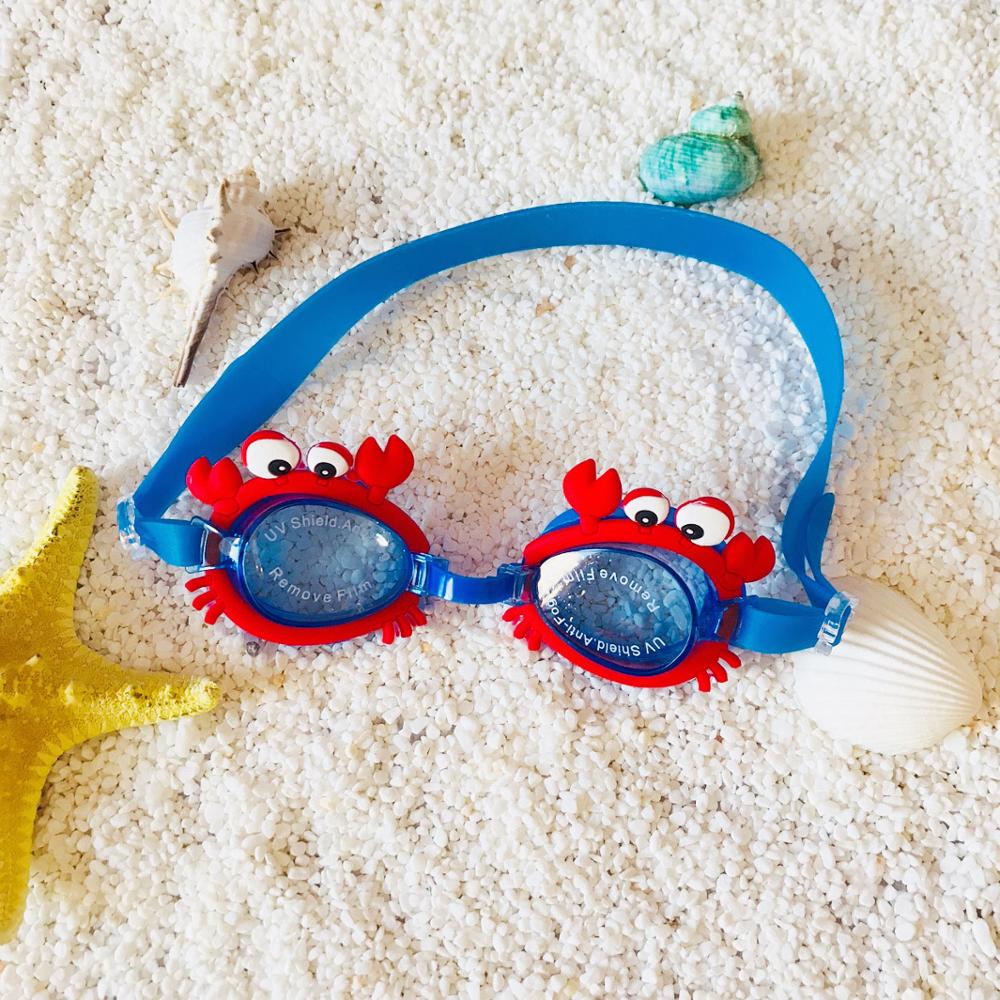 Cute Cartoon Children Swimming Goggles Adjustable Waterproof Eyewear Anti-Fog Glasses Kids Swimming Pool Accessories