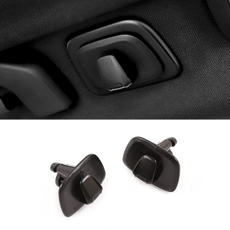 2Pcs Car ABS Interior Roof Clothes Hanger Hook Trim for Volvo V90 S90 XC40 XC60 XC90