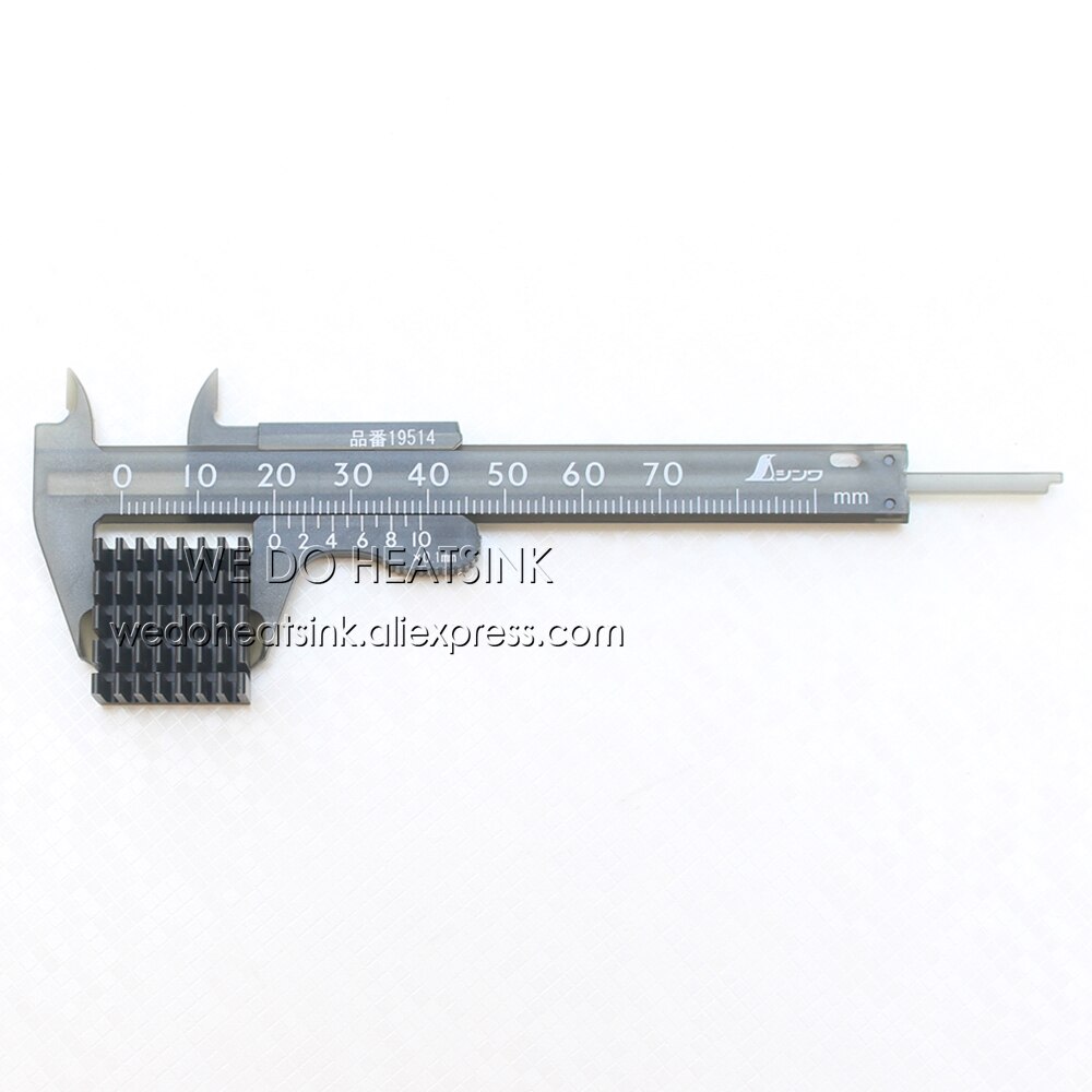 WE DO HEATSINK 20x20x10mm Black Anodized Aluminum CPU / IC Cooling Cooler Heatsink With Thermal Pad