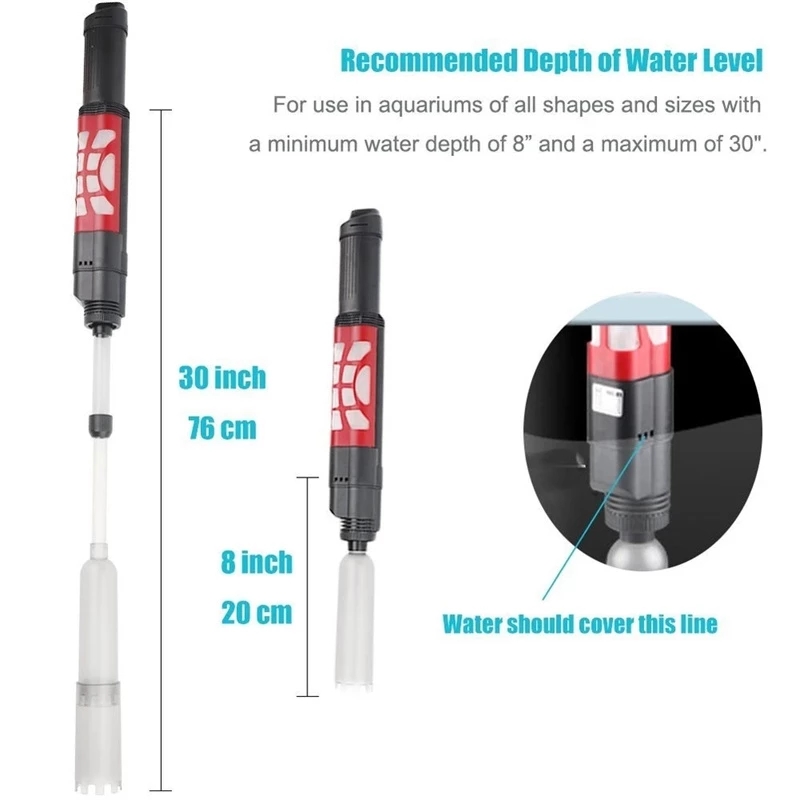 Sifon Voor Aquarium Filter Spons Elektrische Aquarium Bodemreinigers Water Filter Sifon Filter Wisselaar Voor Aquarium 220V 。