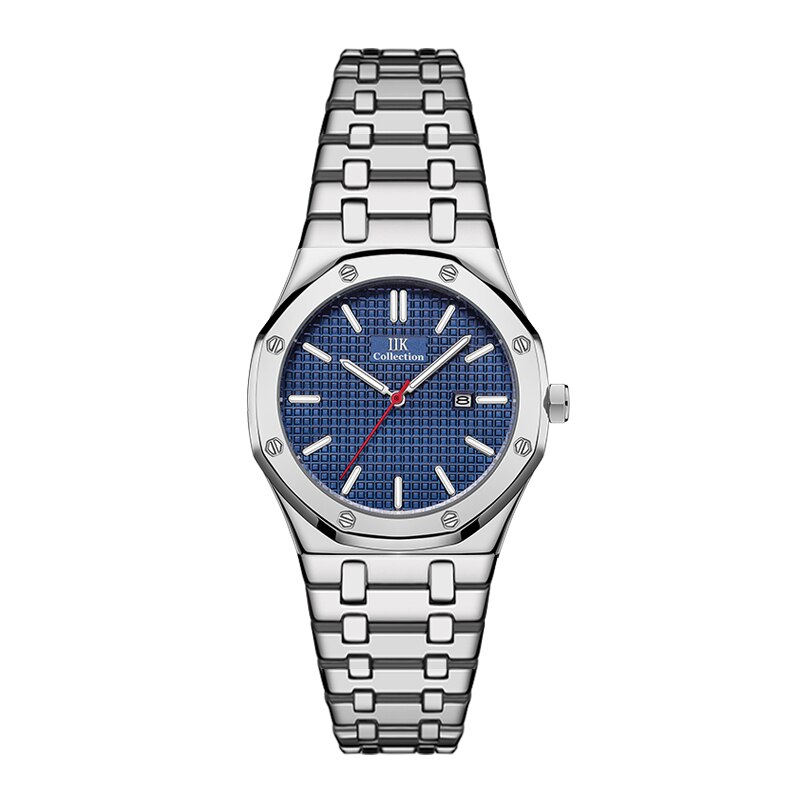 Trend Man Kalender Zakelijke Roestvrij Stalen Band Waterdicht Noctilucent Quartz Liefhebbers Horloge: AL3