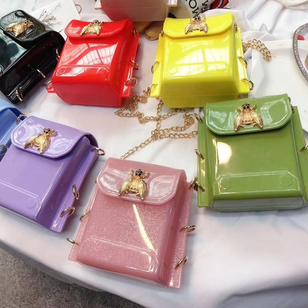 spring and summer mini bee bag shoulder messenger jelly bag live bag