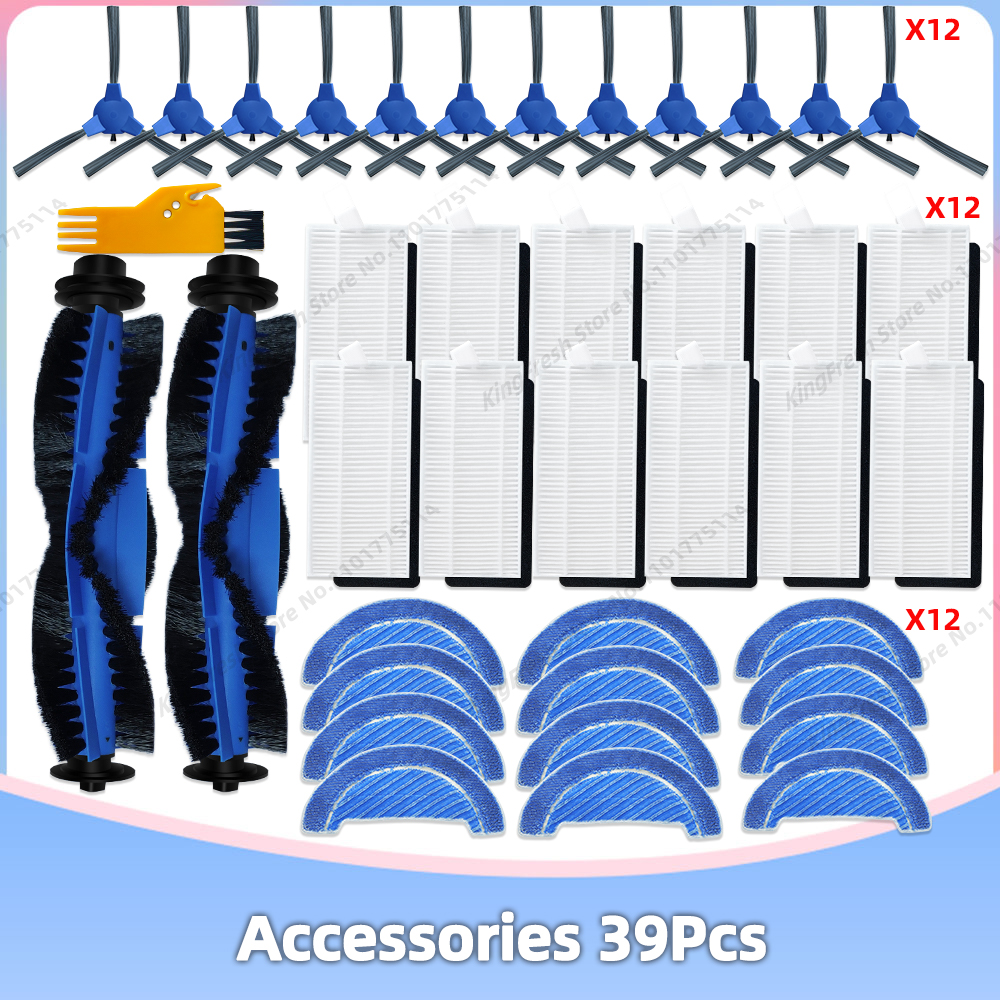 Compatible con Cecotec Conga 1090 1099 1990 Connected 1790 Ultra Titanium 990 999 Vital Piezas Cepillo principal Filtro Mop Paño: Castaño