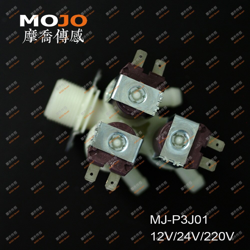 MJ-P3J01 G3/4"-12mm Three output Normally Closed Inlet solenoid valve(1pcs/lots)