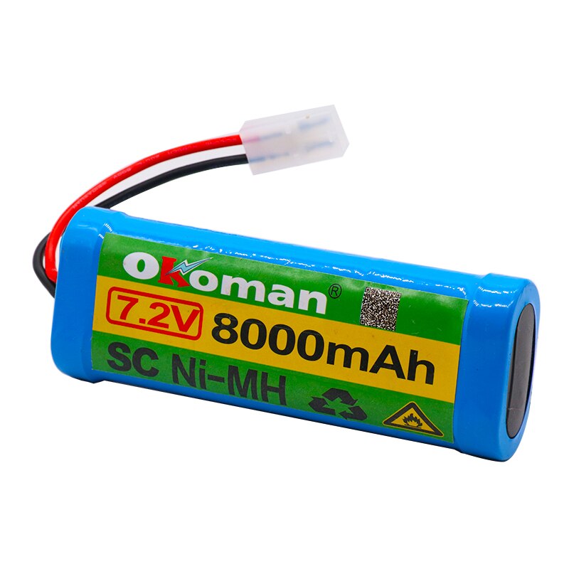 large-capacity NiMH battery pack 8000mah 7.2v is suitable for RC truck off-road ship tank Baterias grey super power