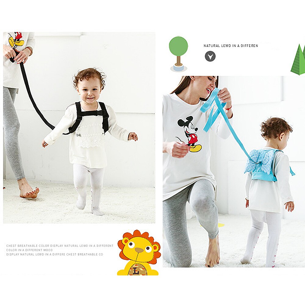 Baby Safety Harness Cartoon Baby Strap Accessories Boys Girls Children Backpack Toddler Walking Backpack Belt Anti Lost Leash