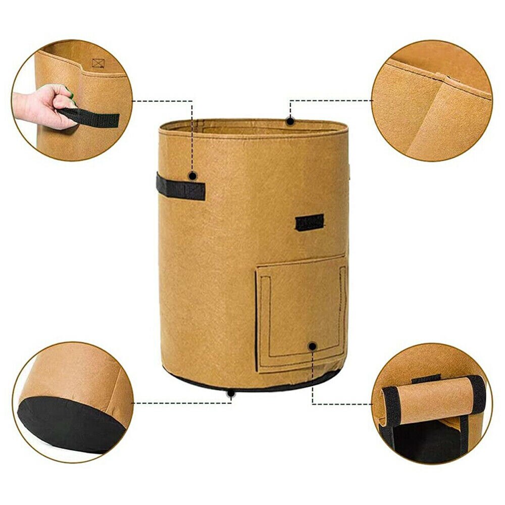 Plantepose kartoffel vokse containerpose diy planter pe klud plantning grøntsag havearbejde tykkere vegetabilsk pot plantning vokse pose