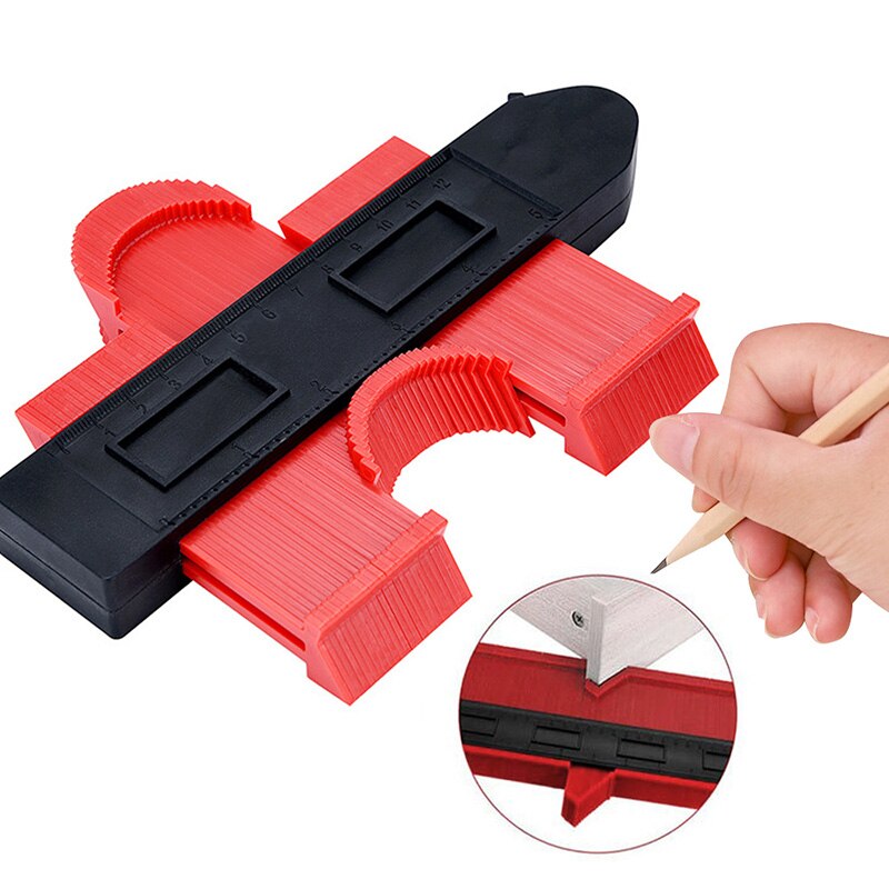 Profile Measuring Tools Deep Duplicator Tiling Laminate Woodworking Tools Irregular Plastic Gauge Contour Gauge Ruled 5/10 Inch
