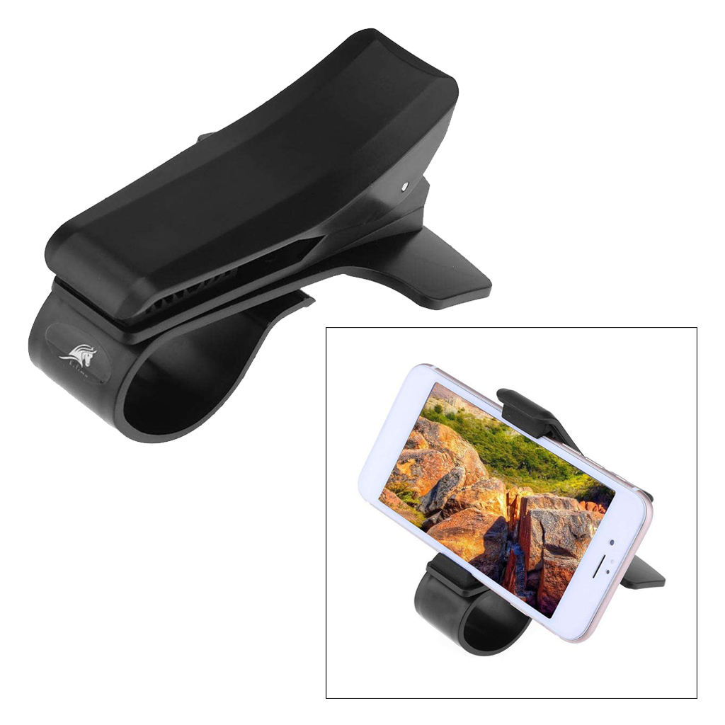 Universal GPS Holder Clamp 360 ° Rotating Navigation Cradle Clip Dashboard