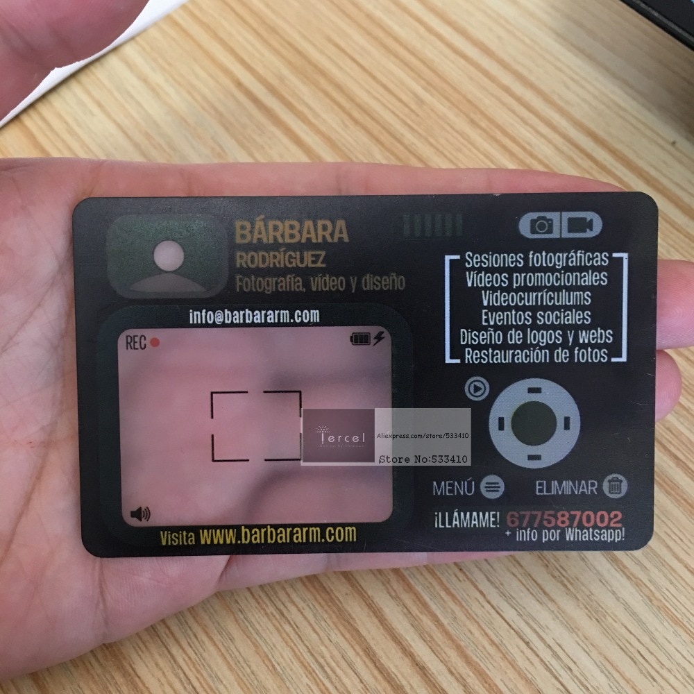 100pcs/Lot custom made PVC plastic clear/frost PVC transparent Business Card printing with