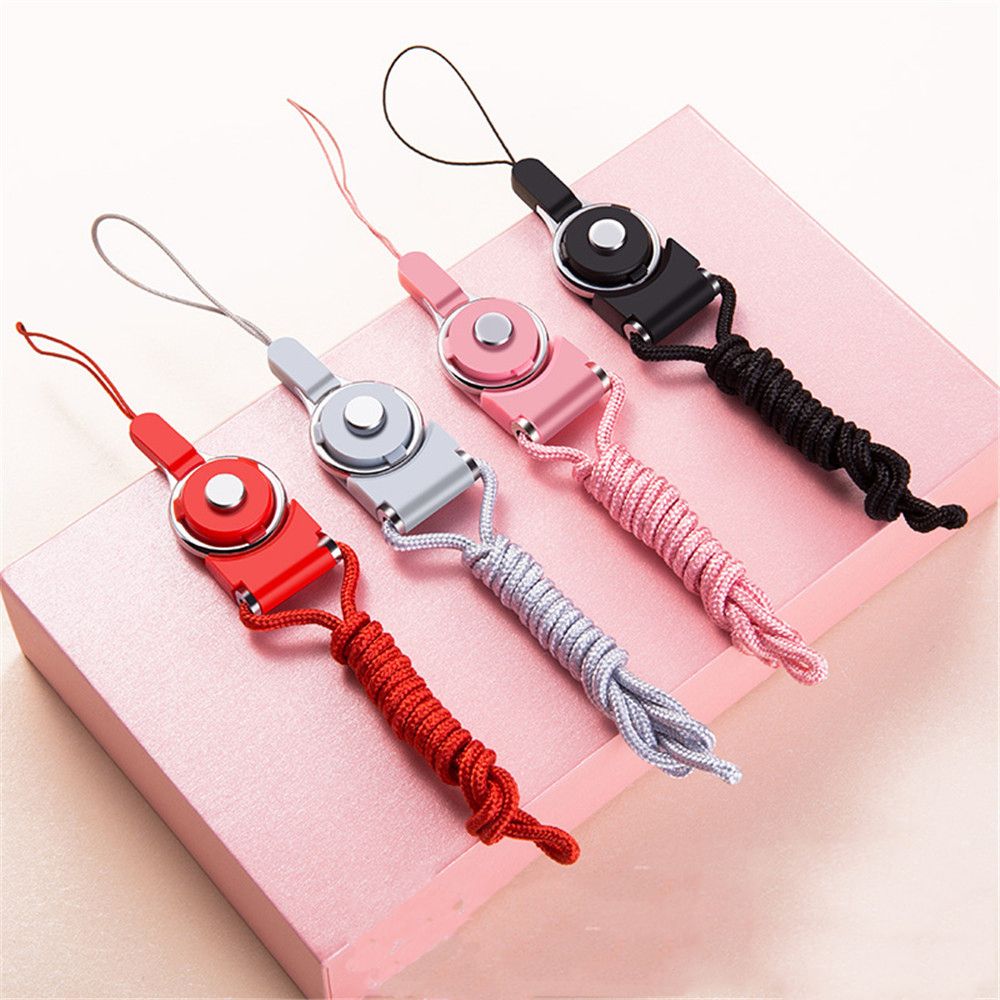 3 pièces Badge bobine doigt anneau lanière porte-Badge cou sangles pour téléphone portable rétractable porte-clés sangles corde papeterie