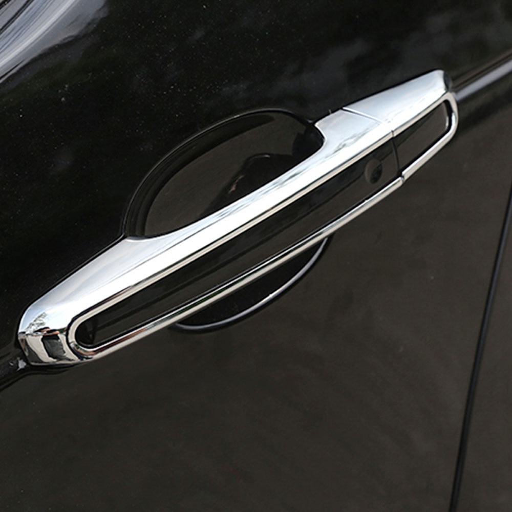 For Jaguar E-PACE XE XF XFL F-Pace Chrome Exterior Side Door Handle Cover Trim For Land Rover Discovery Range Rover Sport L494