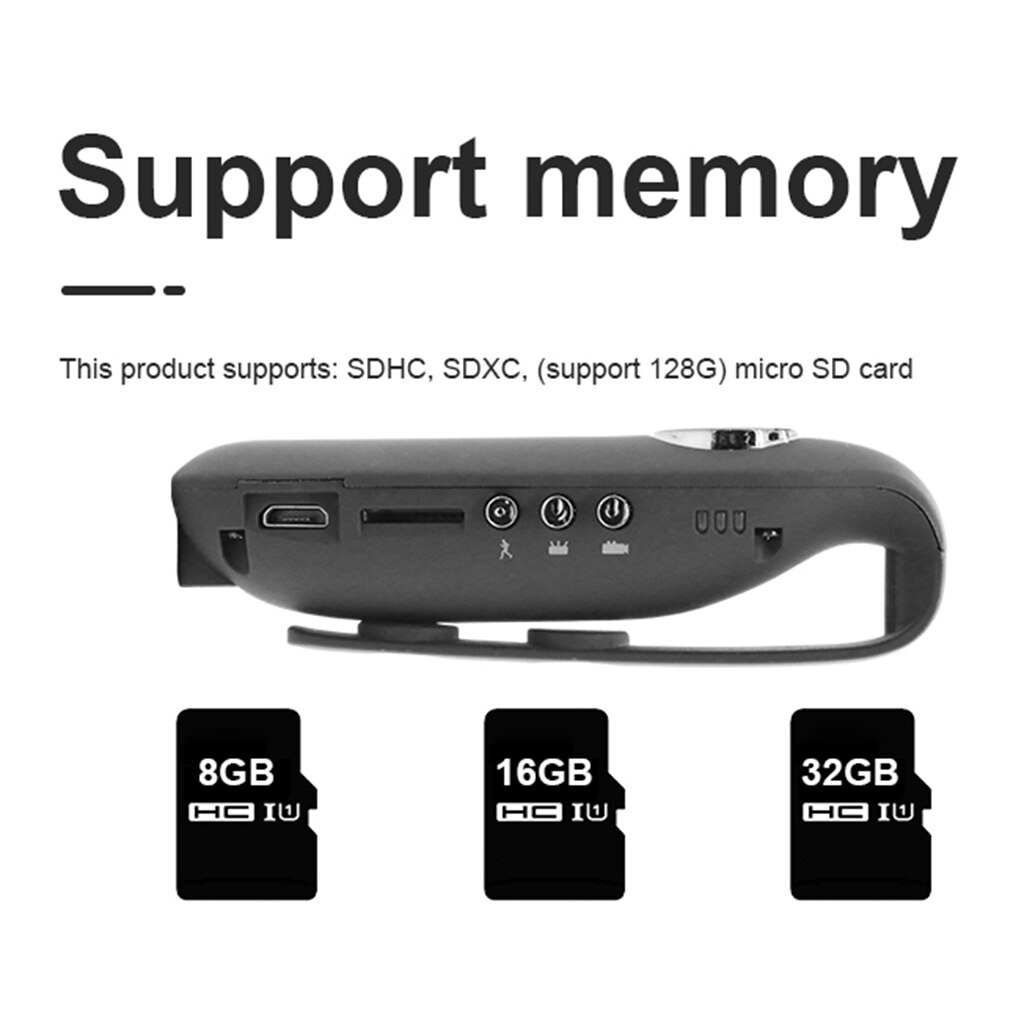 Police HD 1080P Body Camera Pocket Clip Wearable Car Dash DVR Cam 130 degree