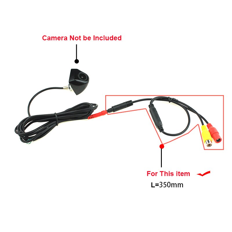 Câble de Conversion RCA CVBS femelle vers mâle à 4 broches, pour rétroviseur DVR, moniteurs de stationnement, connecter caméra de recul