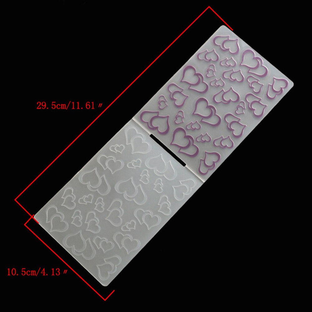 Plastic Sweet Heart Embossing Folder for Scrapbooking DIY Album Card Embossing Folders Template Craft Cutting Dies