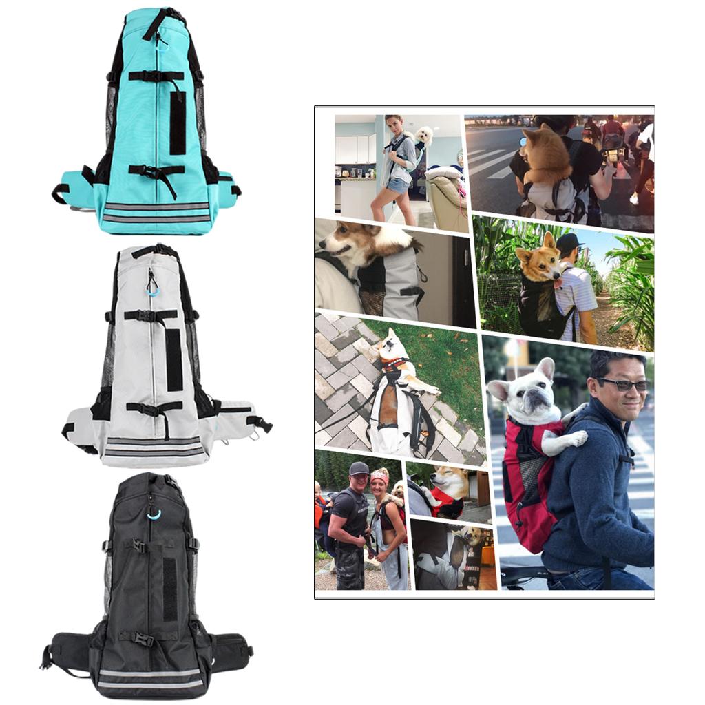 Medium Dog Carrier Backpack Pet Carrier , Breathable Corgi Travel Bag for Walking Hiking Bike Motorcycle