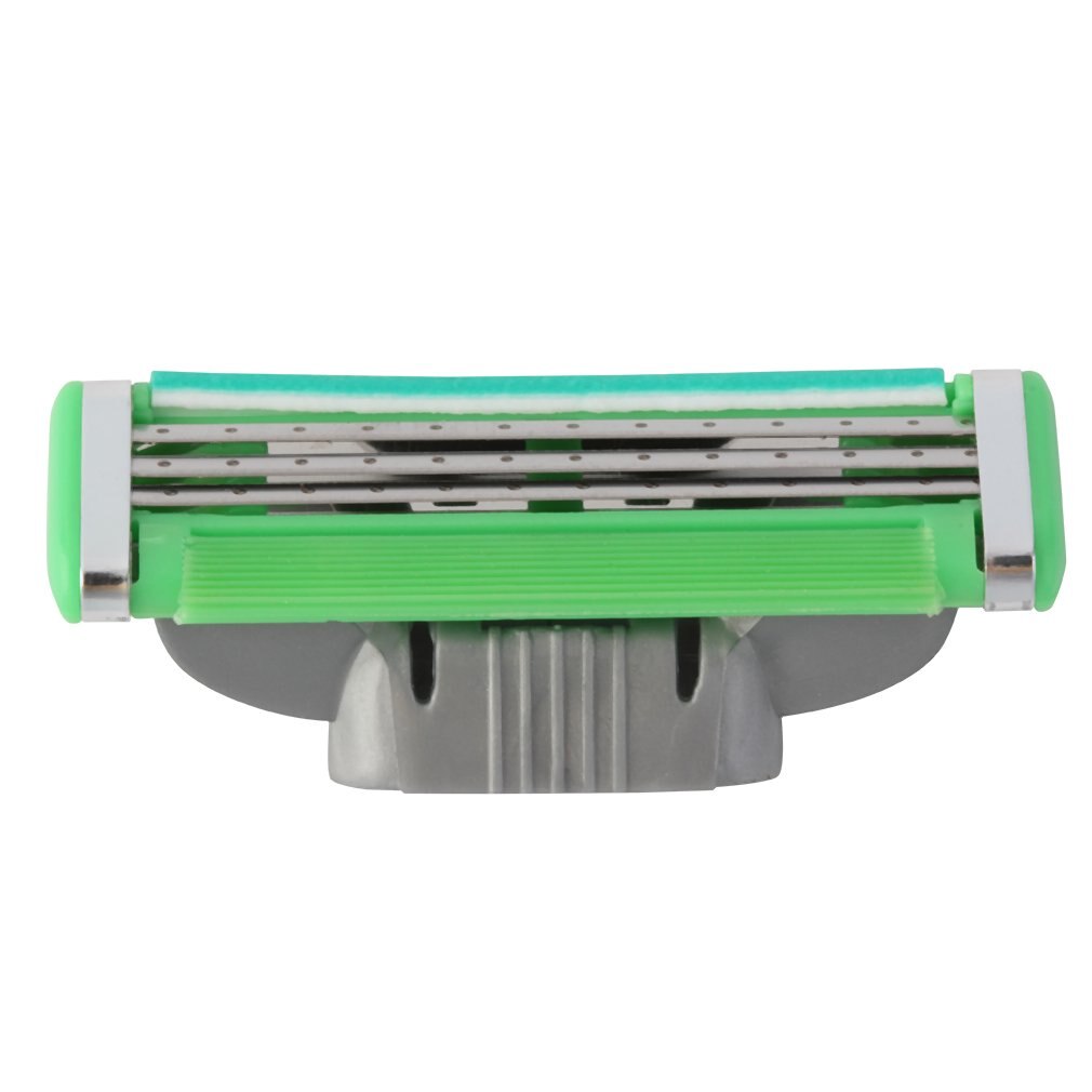 1Pc Razor Men'S Razor Standard 3-Layer Blade Green Head Razor Head 3-Layer Universal Razor Head