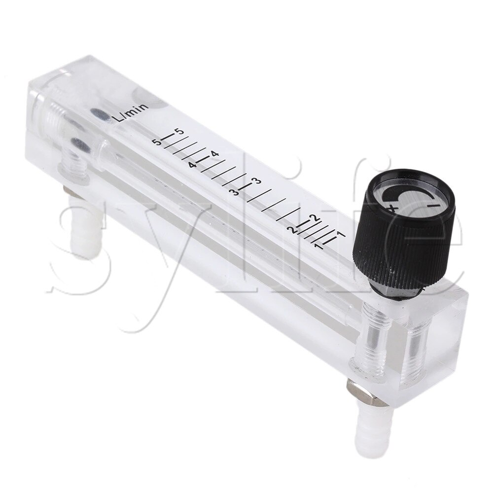 Acryl Plastic Flowmeter Zuurstof Flowmeter met Regelklep 0.5-5LPM LZQ-7