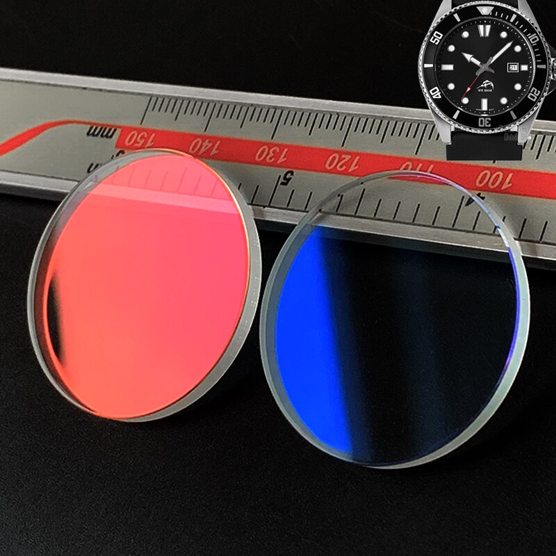 Sapphire glass MOD MDV-106 Flat For Casio brand Duro Dolphin 200M Divers Watch crystal watch Parts