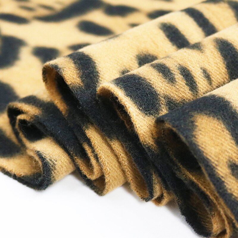 Leopard Shawl Shrugs For Women 200*72 Stole Bridal Wedding Wrap Shawl Cape Cloak Bolero Winter Warm Brown Ivory Scarf Shawls