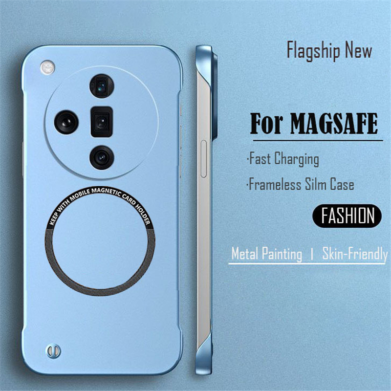 Ultra Thin Frameless Magnetic Case For Magsafe Realme GT NEO 3 3T 2 Pro GT Master Hard PC Shockproof Matte Phone Cover