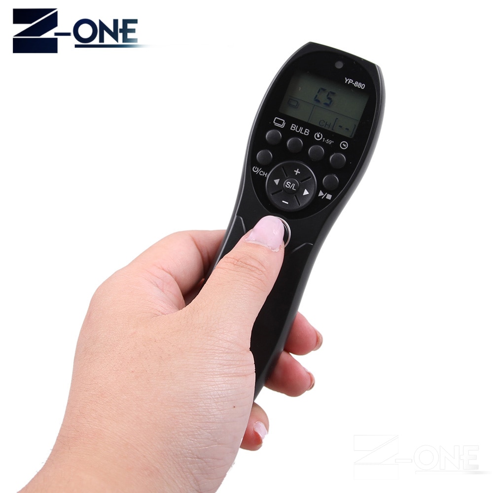 YP-880II/DC0 Timer Remote Control For Nikon D850 D810a D810 D800E D700 D500 D300s D200 D100 D5 D4s D4 D3s MC-30 MC-36 MC-DC0