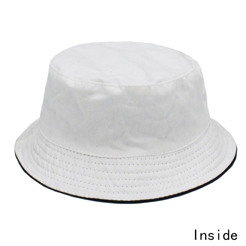 Effen Kleuren Zwart Wit Emmer Hoeden Vrouwen Mannen Outdoor Emmer Cap Vrouwen Hoed Unisex Hiphop Caps dubbelzijdig vissen Hoed
