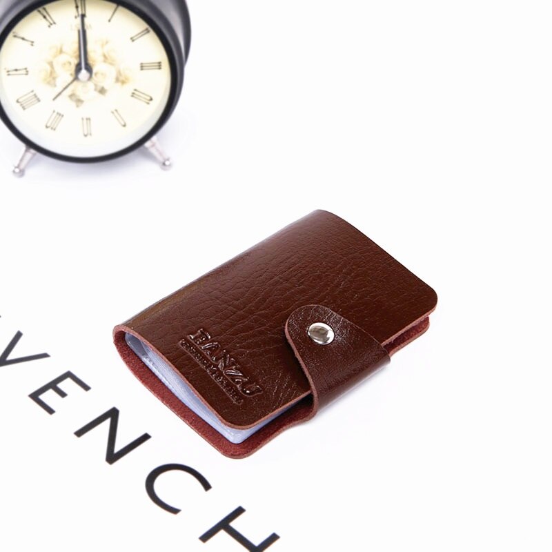 Unisex Pu Leather Credit Card Holder / Case Kaarthouder Portemonnee Visitekaartje Pakket Dikker 10 Bits Id Credit kaart Pak.