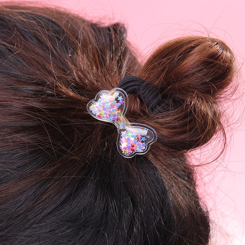 2 stk korea elastikker hår scrunchie elastiske hårbånd farve kvinder piger hovedbeklædning hestehale hår tilbehør